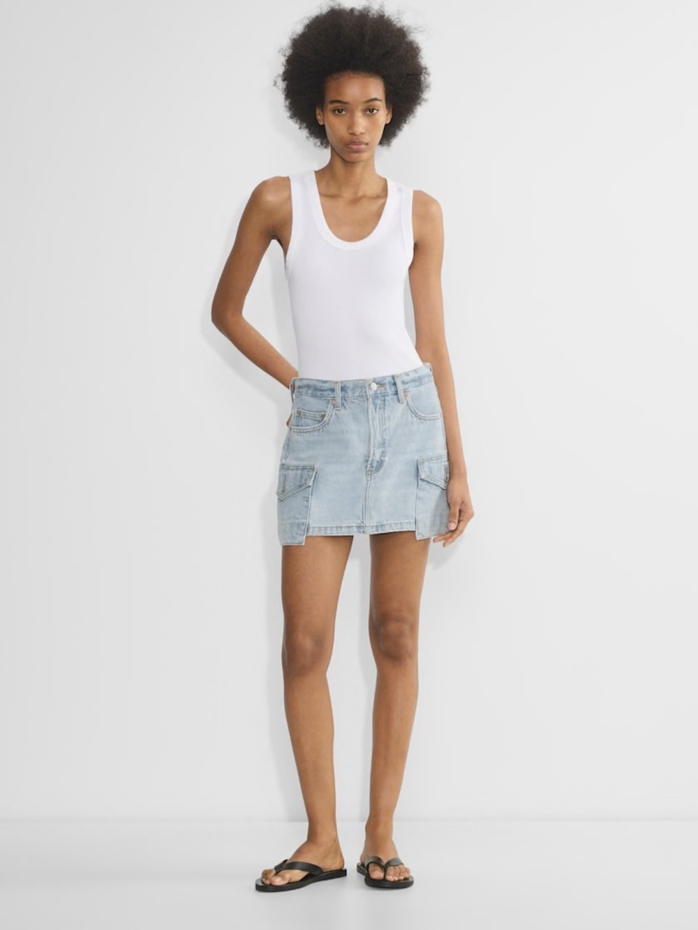 Denim Forum 90s Cargo Mini Skirt 23